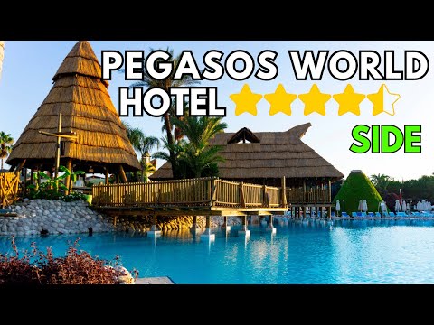 Видео: 🌊 Отель Pegasos World | Сиде, Турция | Ultimate experience with private beach and water park