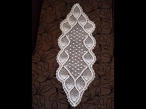 Видео: Ажурная дорожка. Вяжем с 15- 23 ряд.
