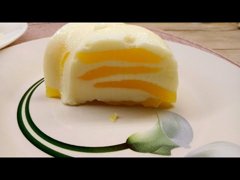 Видео: Молочно-апельсиновый десерт за 15 минут. Без выпечки, без желатина и без муки.