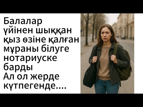 Видео: Балалар үйінен шыққан қыз өзіне қалған мұраны білуге нотариуске барды              Ал ол жерде......