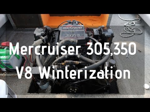 Видео: Mercruiser 305,350 5.0,5.7 V8 Подготовка к зиме за 5 минут.