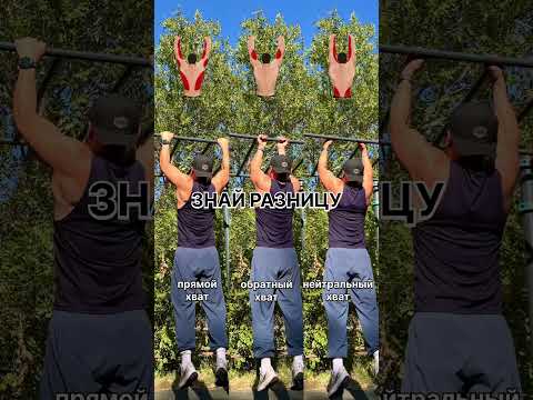 Видео: ЗНАЙ РАЗНИЦУ: ПРЯМОЙ vs ОБРАТНЫЙ vs НЕЙТРАЛЬНЫЙ #тренировка #спорт #подтягивания #workout #pullups