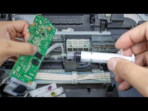 Видео: Разъяснения, ответы и советы Руководство "Внутренняя промывка форсунок, прочистка головок Epson"