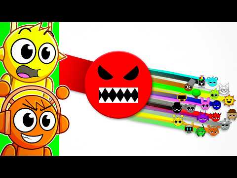 Видео: SPRUNKI против ANGRY BALL!!!