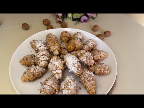 Видео: 🥐«Горіхові рогалики, від яких Неможливо відірватися! Неймовірний Смак та Аромат!»😋