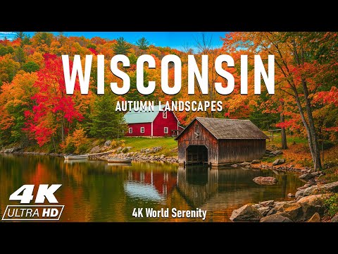 Видео: Осень в Висконсине 4K 🍁 Откройте для себя самые красивые осенние цвета в штате Барсуков