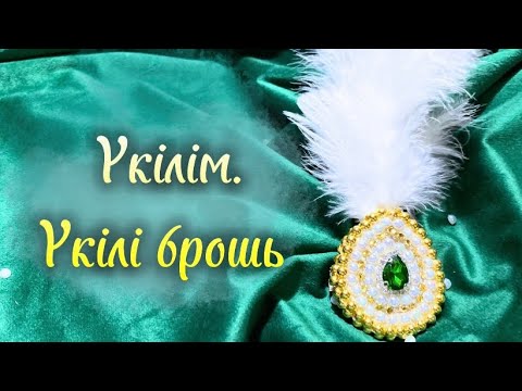 Видео: Үкілім. Үкілі брошь . Тегім МК . Ең оңай жолы. 3Д брошь.