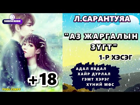 Видео: Л.САРАНТУЯА "АЗ ЖАРГАЛЫН ЗҮГТ"  1-Р ХЭСЭГ /ЗӨВХӨН НАСАНД ХҮРЭГЧДЭД, АДАЛ ЯВДАЛ, ГЭМТ ХЭРЭГ /