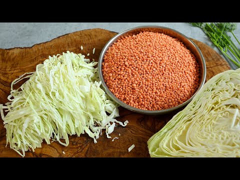 Видео: Летом следует есть больше чечевицы! Вкусный рецепт приготовления капусты!