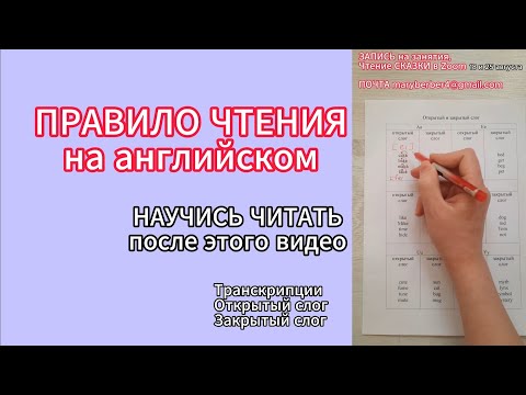 Видео: НАГЛЯДНОЕ ОБЪЯСНЕНИЕ ЧТЕНИЯ НА АНГЛИЙСКОМ