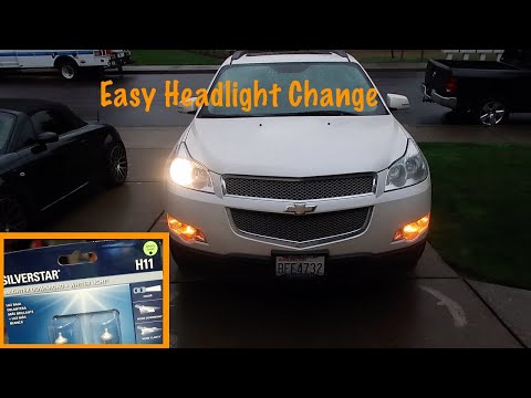 Видео: Установка новых фар в Chevrolet Traverse