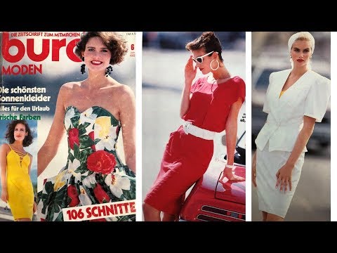 Видео: Листаем журнал Burda Moden 06/1988/Обзор на Burda Moden 06/1988