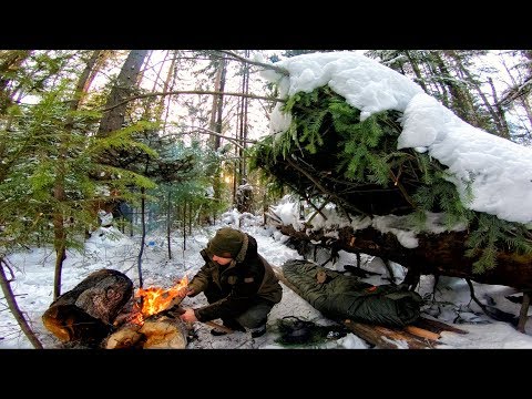 Видео: ОДИН В ТАЙГЕ ЗИМОЙ | БУШКРАФТ ЛАГЕРЬ | СТОЯНОЧНЫЙ КОСТЕР ЛЕСНЫХ | БУШКРАФТ ЛЕСТНИЦА