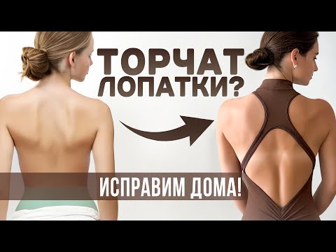 Видео: Торчат лопатки и сутулость? | Простая практика для красивой спины