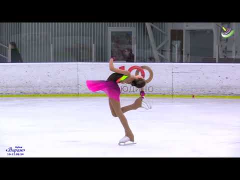 Видео: Хабибуллина Малика. Кубок Вираж Казань 10 02 24. 1 спортивный разряд КП