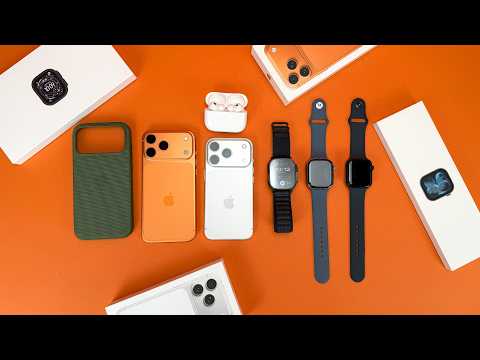 Видео: Распаковываем Apple iPhone 17 Pro Max Cosmic Orange, Apple Watch Ultra 3, Series 11, SE 3 и много...