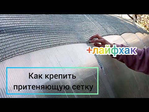 Видео: Как крепить притеняюшую сетку на теплице +ЛАЙФХАК