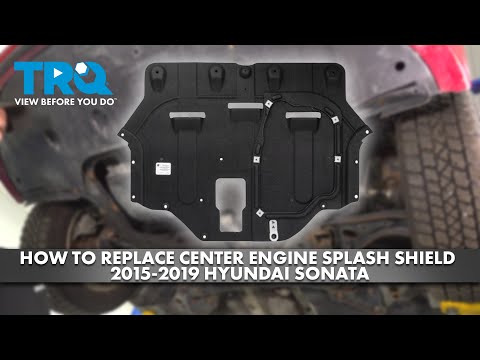 Видео: Как заменить центральный брызговик двигателя Hyundai Sonata 2010-2015