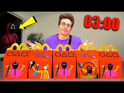 Видео: не заказывайте ВСЕ ХЭППИ МИЛ Игра в Кальмара В 3 ЧАСА НОЧИ!! **они пришли за нами**