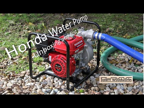 Видео: Водяной насос Honda (WB20XT) — распаковка и первое использование