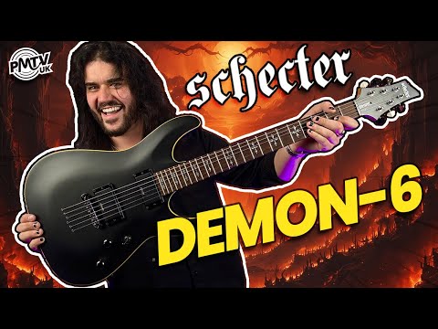 Видео: Металлические гитары в чёрно-золотом цвете — самые крутые! — Schecter Demon-6