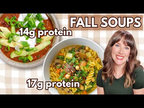 Видео: 2 уютных рецепта супов, которые вы полюбите всю осень 🍁🥣 (с высоким содержанием белка и клетчатки)