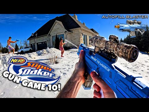 Видео: NERF GUN GAME | SUPER SOAKER EDITION 10.0 (шутер от первого лица Nerf)