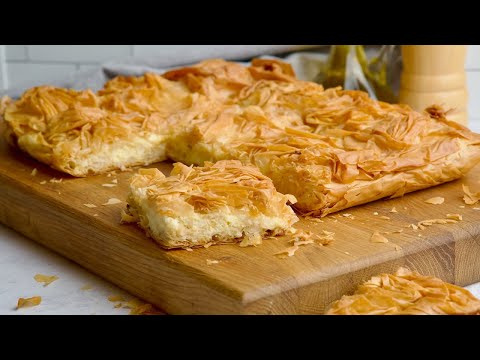 Видео: Греческий пирог с сыром и листами фило