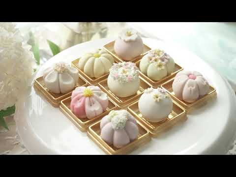 Видео: Удивительное искусство пальцев / Изготовление традиционного японского сладкого цветочного торта /