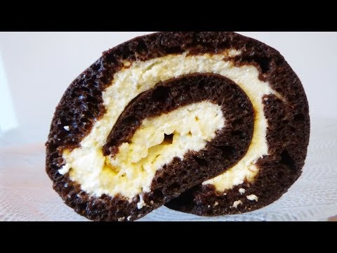 Видео: ВЫПЕКАЕТСЯ ВМЕСТЕ С НАЧИНКОЙ!!!РУЛЕТ К ЧАЮ!!!