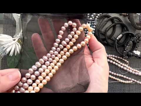 Видео: Жемчуг цветной и не только. Разных форм и из разных магазинов. Рассматриваем и сравниваем.