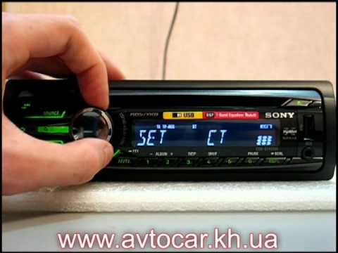 Видео: Видеообзор автомагнитолы Sony CDX-GT457UE