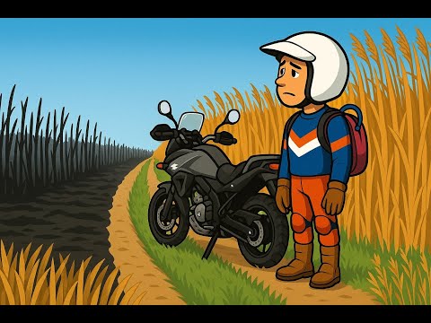 Видео: Катаюсь среди полей желтой пшеницы на мотоцикле Suzuki V-Strom 650