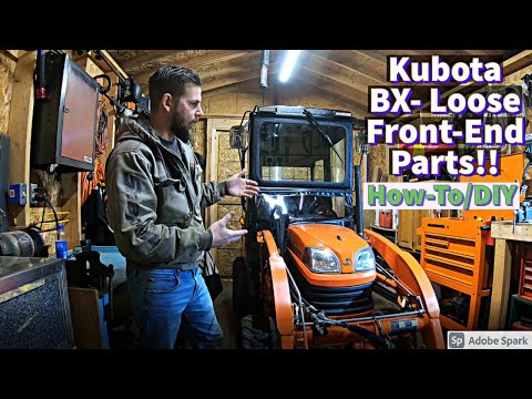Видео: Kubota BX — замена изношенных деталей передней части (инструкция/сделай сам)