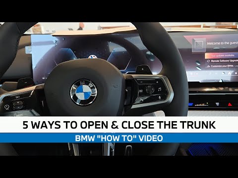 Видео: 5 способов открыть и закрыть багажник BMW How To 4K