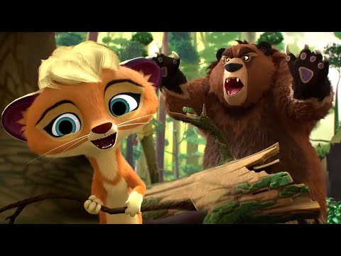 Видео: 🐯 Лео и Тиг 🦁 — Высший пилотаж — Серия 8 — Развивающий мультфильм о животных