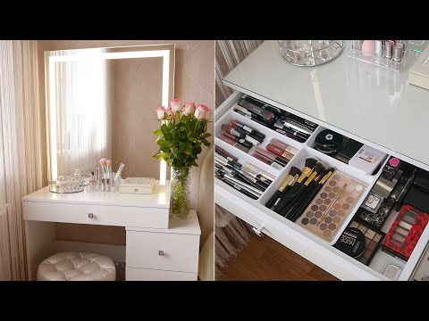Видео: Туалетный (гримёрный) столик, коллекция косметики