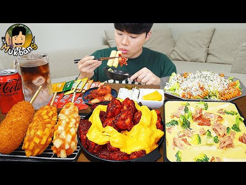 Видео: ASMR MUKBANG | Хрустящая жареная курица, острая лапша, Хрустящий хот-дог рецепт ! принимать пищу