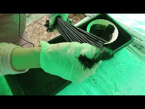 Видео: Красим трубочки в черный цвет