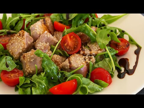 Видео: Тунец в кунжуте – Просто, Элегантно, Вкусно! 🐟✨ #тунец #быстрыйрецепт #mamaoxyrecipes