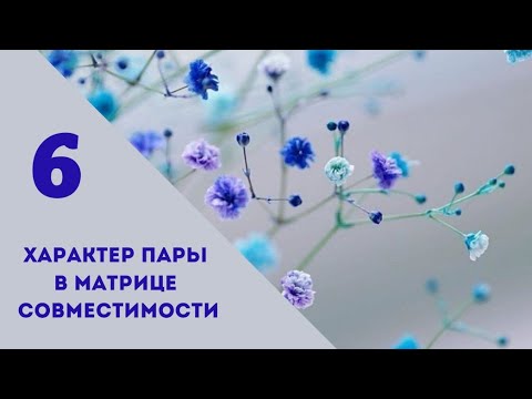 Видео: Совместимость.6 энергия в характере пары.Матрица судьбы.