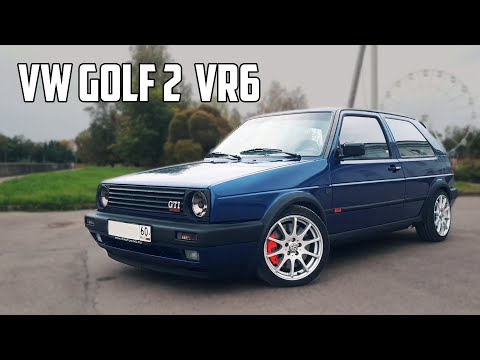 Видео: VW Golf 2 с мощным мотором на 2.9 литра.