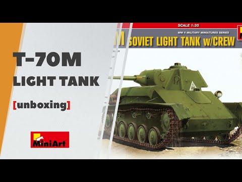 Видео: Т-70М (Т-70Б) - обзор модели легкого танка от Miniart с фигурками и фототравлением