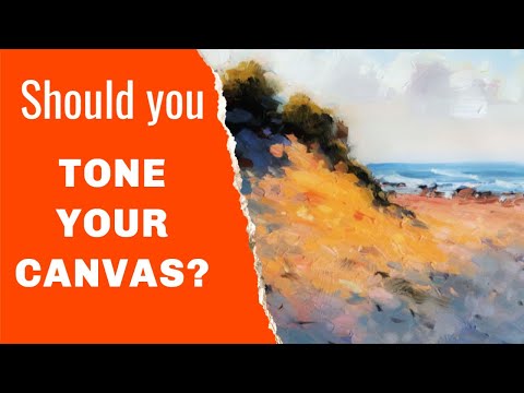 Видео: Как тонировать холст для живописи (цвета и эффекты) 🎨