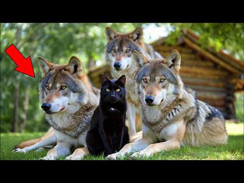 Видео: Кошка вырастила трёх волчонков, но то что произошло потом повергло всех в ШОК!