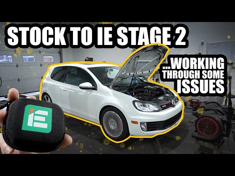 Видео: Сравнение стандартного MK6 GTI с IE Stage 2 на динамометре