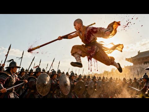 Видео: Тиран устроил резню в Шаолине ради секрета боевых искусств, но был взорван юным монахом.