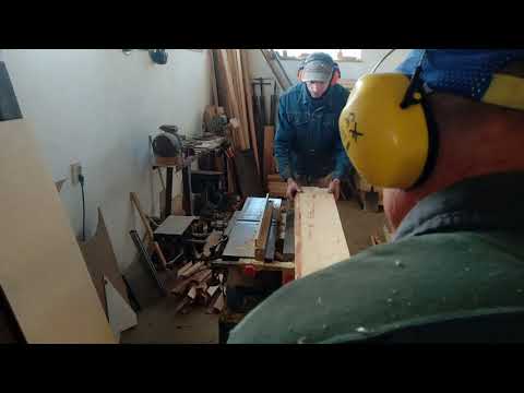 Видео: Изготовление деревянных дверей. 2- я часть (нарезка досок)