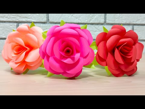 Видео: Қағаздан гүл жасау. РАУШАНГҮЛ🌹Цветы из бумаги.Оригами  Розы Flowers diy paper. Beautiful Paper Rose