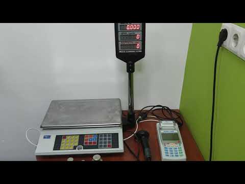 Видео: Підключення ваг Промприлад ВТА-60 та сканера до касового апарату MINI-T400 ME